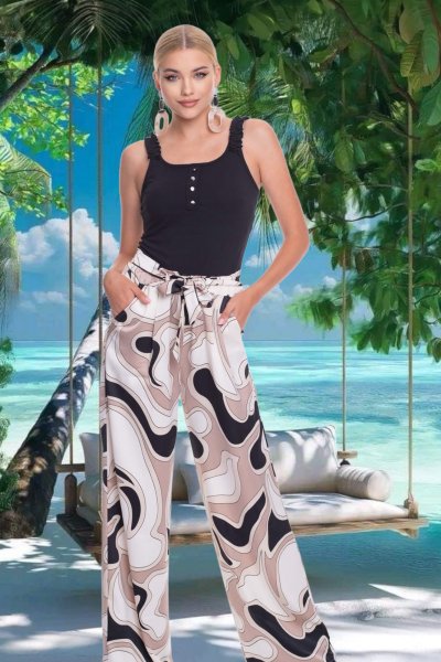 Zena szatén nadrág