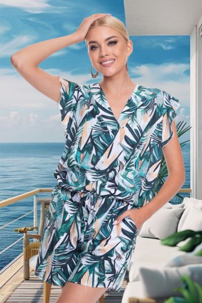 Martini mintás shortoverall