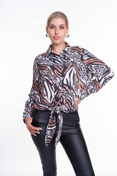 York mintás blúz/ F