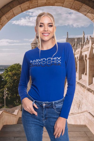 Light póló glitteres felirattal/ F