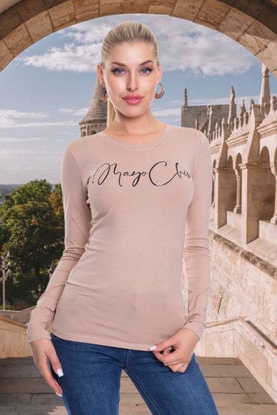 Light póló fényes felirattal/ F