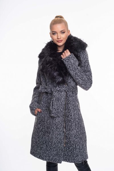 Panna buklé szövetkabát