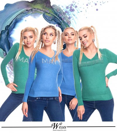 Wessex kötött pulóver 