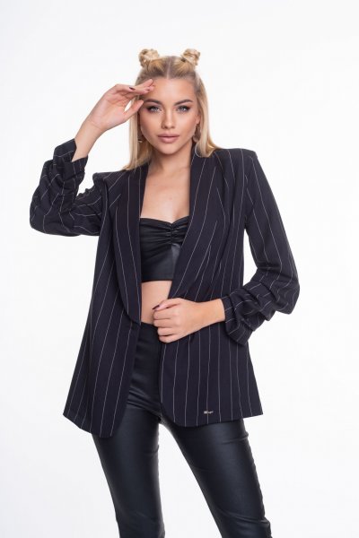 Albion csíkos blézer / F