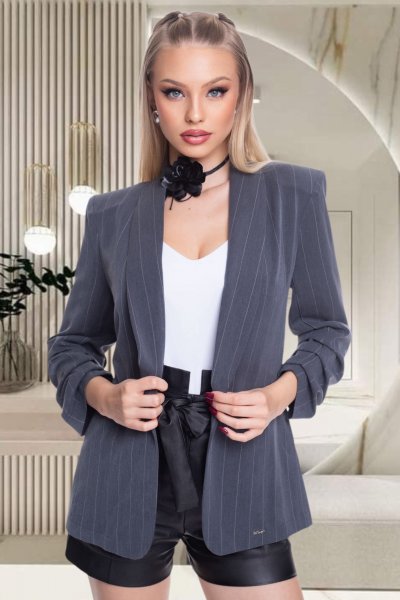 Albion csíkos blézer / F