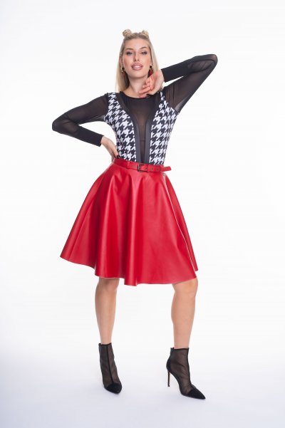 Pomon műbőrszoknya