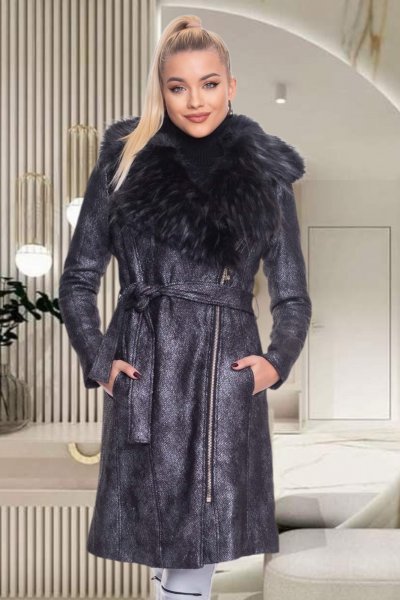 Panna mintás kabát