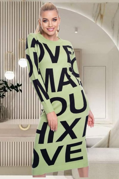 Patrícia hosszú, kötött ruha/ F