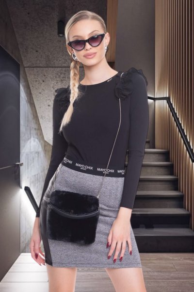 Vista mintás szoknya/ F