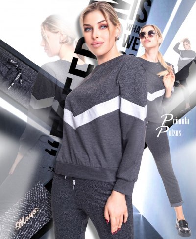 Primula mintás felső