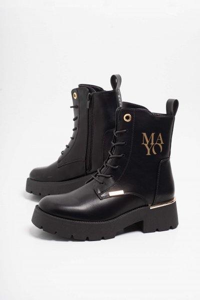 Matt műbőr bakancs 4234/ F