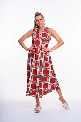 Anette mintás ruha/ S