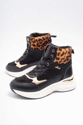 Fekete bokacipő 5218/ F