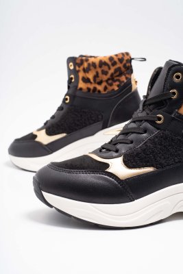 Fekete bokacipő 5218/ F