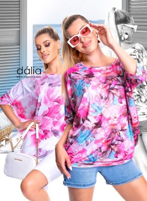 Dália virágmintás tunika