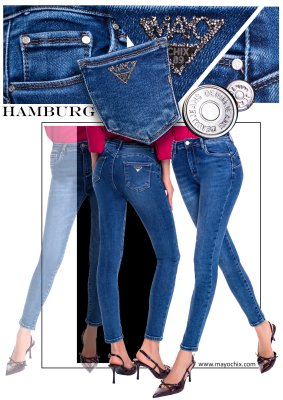 Hamburg koptatott farmernadrág/ F