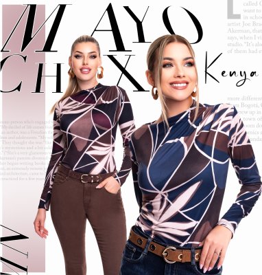 Kenya mintás póló/ F