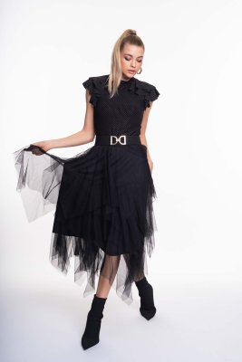 Luna mintás alkalmi póló/ F