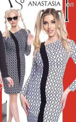 Anastasia mintás ruha/ S