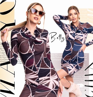 Betty mintás ruha/ F