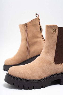 Bézs bokacsizma 5235/ F