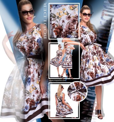 Boulder mintás ruha