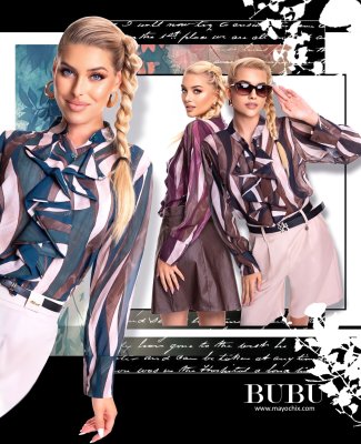 Bubu mintás blúz/ F