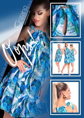 Cinzano mintás ruha II.