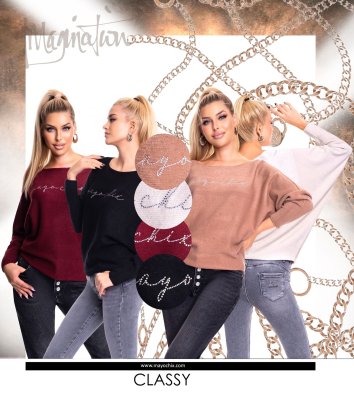 Classy kötött pulóver ,,kis csili