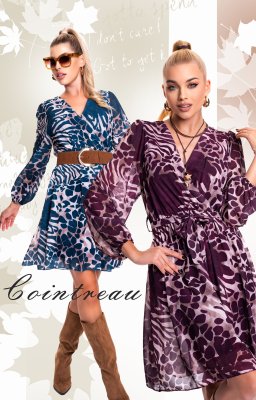 Cointreau mintás ruha/ F