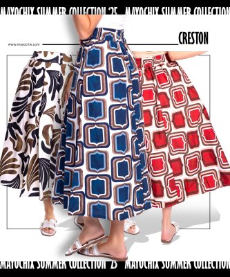 Creston mintás szoknya