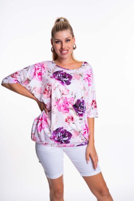 Dália virágmintás tunika