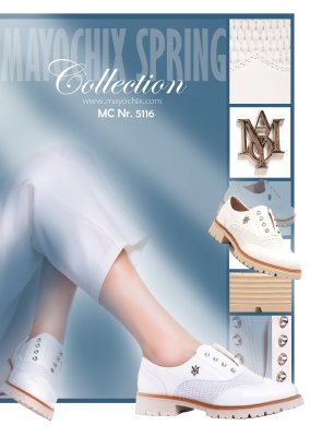 Fehér lakk félcipő 5116/ S