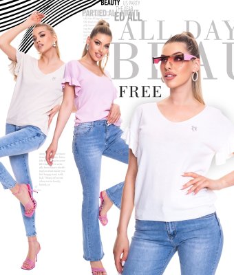 Free kötött póló/ S