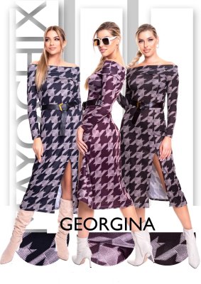 Georgina mintás ruha/ F