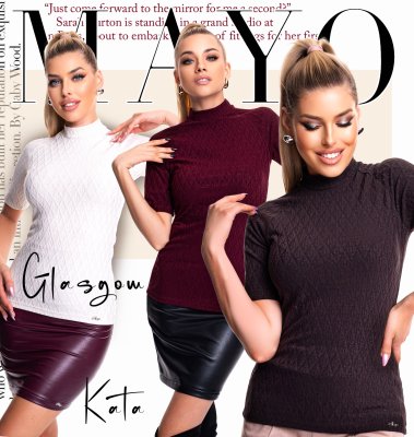 Glasgow mintás garbó/ F