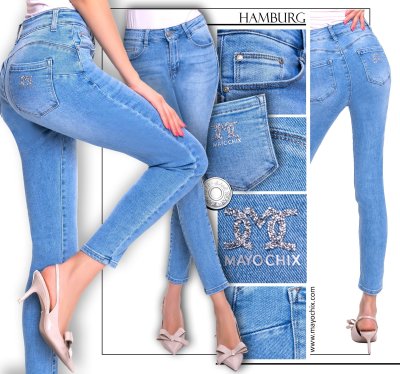 Hamburg strasszos farmer/ S