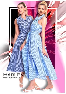 Harlem csíkos ruha/ S