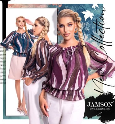 Jameson mintás blúz/ F