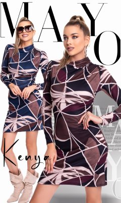 Kenya mintás ruha/ F