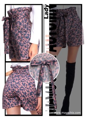 Lady mintás short/ F