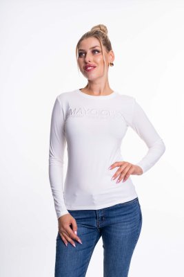 Light hímzett póló/ F