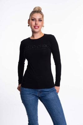 Light hímzett póló/ F