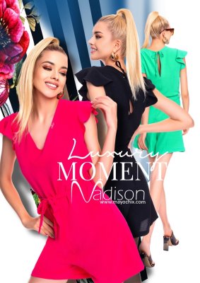 Madison krepp shortoverall