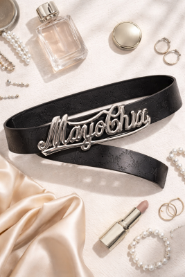 Mark öv dombornyomott-ezüst csattal/ S