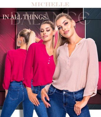 Michelle krepp blúz/ F