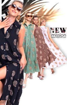 Mission mintás ruha