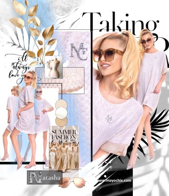 Natasha mintás ruha/ S