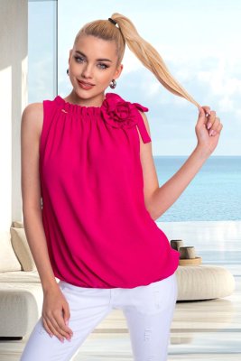 Panna krepp blúz/ S