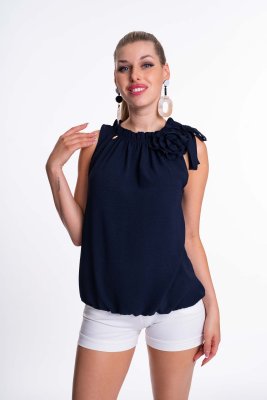 Panna krepp blúz/ S